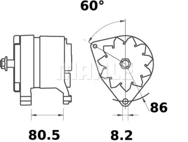 Генератор MAHLE ORIGINAL MG 251