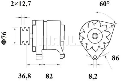 Генератор MAHLE ORIGINAL MG 369