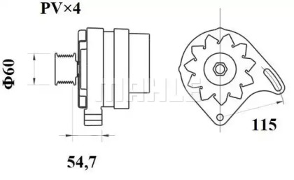 Генератор MAHLE ORIGINAL MG 399