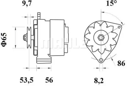 Генератор MAHLE ORIGINAL MG 414