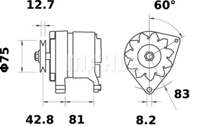 Генератор MAHLE ORIGINAL MG 432