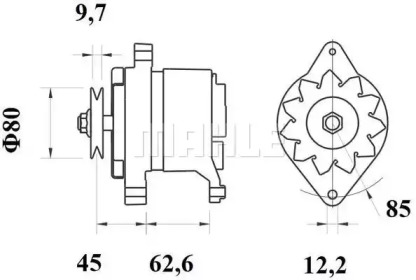 Генератор MAHLE ORIGINAL MG 438