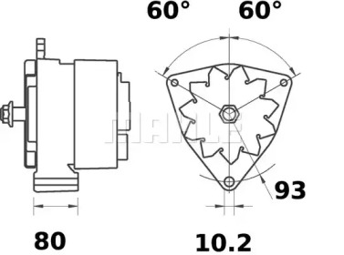 Генератор MAHLE ORIGINAL MG 530