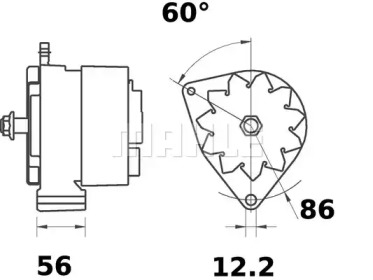 Генератор MAHLE ORIGINAL MG 590