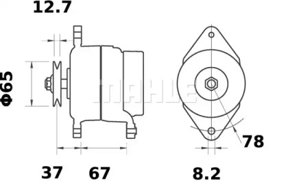 Генератор MAHLE ORIGINAL MG 323