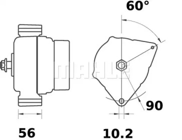 Генератор MAHLE ORIGINAL MG 715