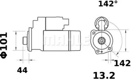 Стартер MAHLE ORIGINAL MS 98