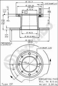 Тормозной диск BRECO BS 7040