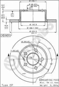 Тормозной диск BRECO BS 7057