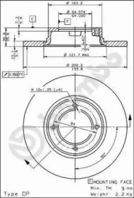 Тормозной диск BRECO BS 7063