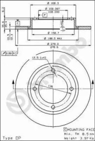 Тормозной диск BRECO BS 7080