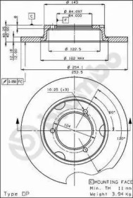 Тормозной диск BRECO BS 7106