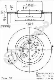 Тормозной диск BRECO BS 7123