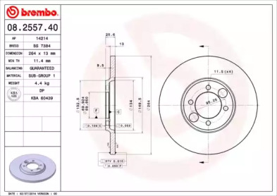 Тормозной диск BRECO BS 7384