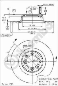 Тормозной диск BRECO BS 7156