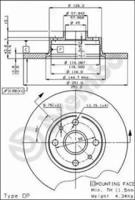 Тормозной диск BRECO BS 7158