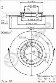 Тормозной диск BRECO BS 7163