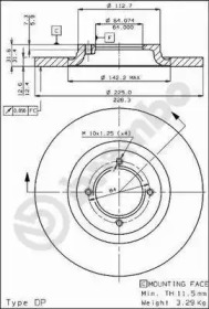 Тормозной диск BRECO BS 7303