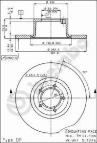 Тормозной диск BRECO BS 7197