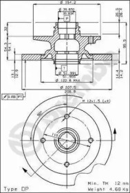 Тормозной диск BRECO BS 7237