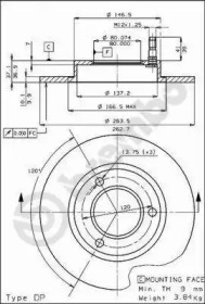 Тормозной диск BRECO BS 7239