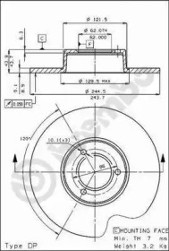 Тормозной диск BRECO BS 7317