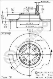 Тормозной диск BRECO BS 7248