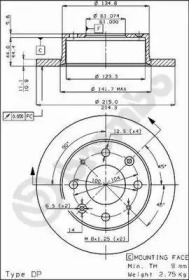 Тормозной диск BRECO BS 7258