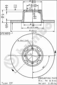 Тормозной диск BRECO BS 7261