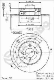 Тормозной диск BRECO BS 7262