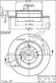 Тормозной диск BRECO BS 7352