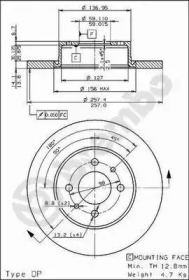 Тормозной диск BRECO BS 7373