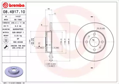 Тормозной диск BRECO BS 7356