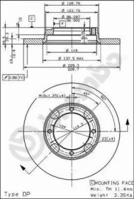 Тормозной диск BRECO BS 7366