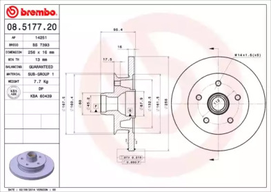 Тормозной диск BRECO BS 7393