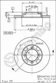 Тормозной диск BRECO BS 7412