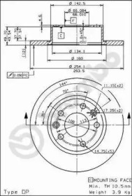 Тормозной диск BRECO BS 7448