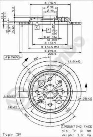 Тормозной диск BRECO BS 7513