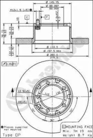 Тормозной диск BRECO BS 7532