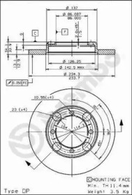 Тормозной диск BRECO BS 7548