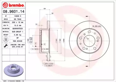 Тормозной диск BRECO BS 7649