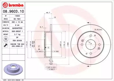 Тормозной диск BRECO BS 7651