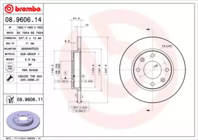 Тормозной диск BRECO BS 7654