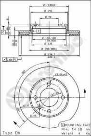 Тормозной диск BRECO BS 7881