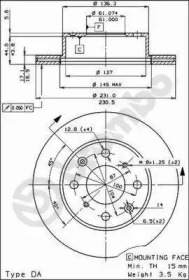 Тормозной диск BRECO BS 7892