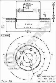 Тормозной диск BRECO BS 7839