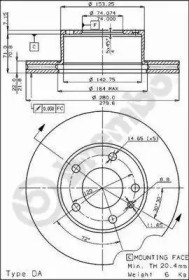 Тормозной диск BRECO BS 7846