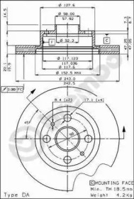 Тормозной диск BRECO BS 7858