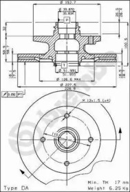 Тормозной диск BRECO BS 7898