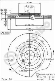 Тормозной диск BRECO BS 8020